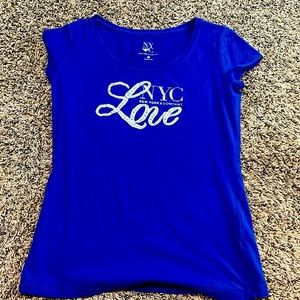 This is a blue NYC shirt it is a size XS
